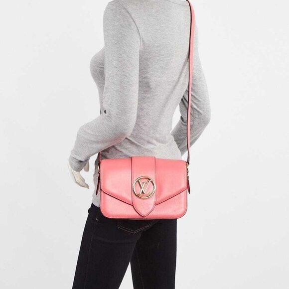 Louis Vuitton Dahlia Leather LV Pont 9 Shoulder Bag - Picture 3 of 11